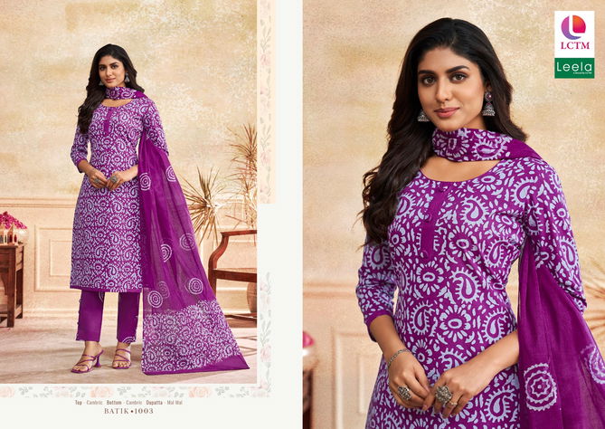 Batik Vol 3 By Leela Cambric Printed Dress Material Wholesale Clothing Suppliers In India